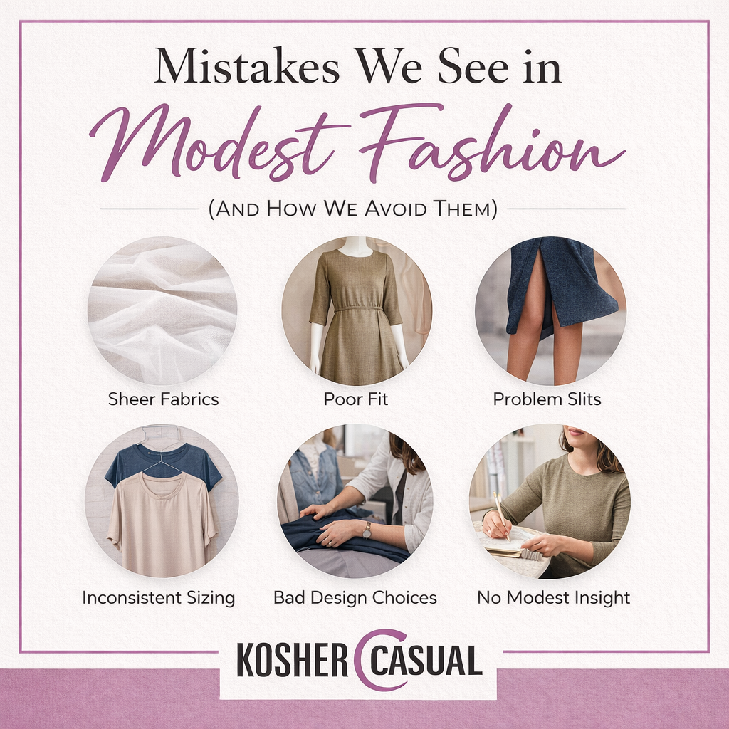 Mistakes We See in Modest Fashion (And How We Avoid Them)  Kosher Casual  USA