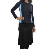 Modest Swim/Sport Skirt with Attached Long Leggings