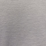 Asymmetric Waffle Knit T-Shirt with Elongated Front Hem - 3/4 Sleeve High Neck Women's Top