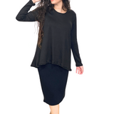 Our Classic Hi Lo Tunic with Soft Ribbed Fabric