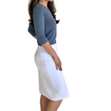 Professional Nurse's Pencil Skirt for Women in Stretch Cotton Spandex
