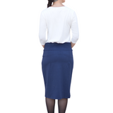 Cotton Spandex Pencil Skirt - Classic Modest Fit