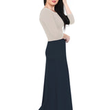 Flowing A-Line Maxi Skirt - Stretch Comfort Waistband