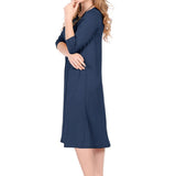 Past The Knee T-Shirt Dress - Comfortable A-Line Silhouette