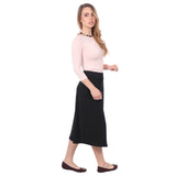 1926 Perfect A-Line Midi Skirt with Pockets Black Right Side