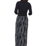 Long Printed Stretch Maxi Pencil Skirt