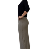 Chic Textured Ribbed Maxi Pencil Skirt - Stretch Comfort