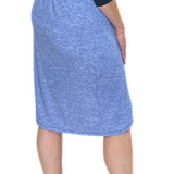 Super Soft Ribbed Knit- Knee Length Pencil Skirt
