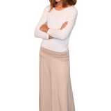 Girls Sleek A-Line Maxi Skirt with Adjustable Waist