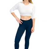 Comfortable Medium Weight Full Length Cotton Spandex Jersey Leggings