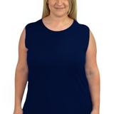 Plus Size Premium Sleeveless Layering Tank Top with Full Shoulder Coverage