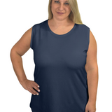 Plus Size Premium Sleeveless Layering Tank Top with Full Shoulder Coverage