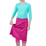Girls Swim and Sports Skirt with Attached Leggings - UPF 50 Protection