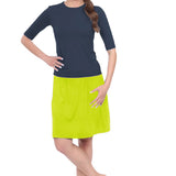 Knee-Length Swim/Sport Skirt with Attached Shorts, Pocket and UPF 50+ Protection