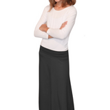 Girls Sleek A-Line Maxi Skirt with Adjustable Waist