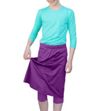 Girls Swim and Sports Skirt with Attached Leggings - UPF 50 Protection