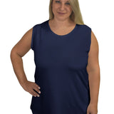 Plus Size Premium Sleeveless Layering Tank Top with Full Shoulder Coverage