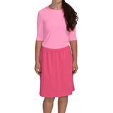 Knee-Length Swim/Sport Skirt with Attached Shorts, Pocket and UPF 50+ Protection