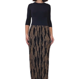 Long Printed Stretch Maxi Pencil Skirt
