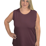 Plus Size Premium Sleeveless Layering Tank Top with Full Shoulder Coverage
