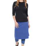 Modest Swim and Sports Midi Skirt with Attached Leggings - UPF 50 Protection