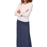 Girls Sleek A-Line Maxi Skirt with Adjustable Waist
