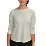 Modest Athletic Moisture-Wicking Performance Top with 3/4 Sleeves