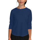 Modest Athletic Moisture-Wicking Performance Top with 3/4 Sleeves