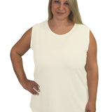 Plus Size Premium Sleeveless Layering Tank Top with Full Shoulder Coverage