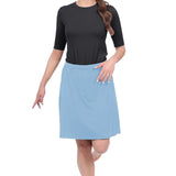Knee-Length Swim/Sport Skirt with Attached Shorts, Pocket and UPF 50+ Protection