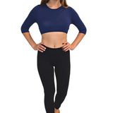 Comfortable Medium Weight Full Length Cotton Spandex Jersey Leggings