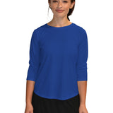 Modest Athletic Moisture-Wicking Performance Top with 3/4 Sleeves