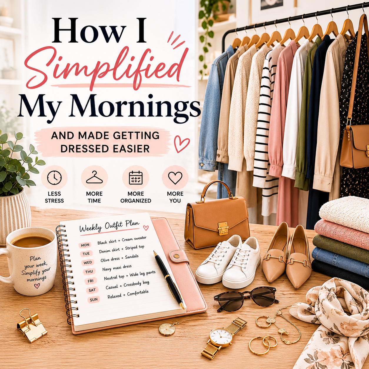 How I Simplified My Mornings and Made Getting Dressed Easier