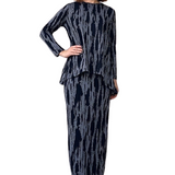 Long Printed Stretch Maxi Pencil Skirt