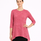 Modest Handkerchief Tunic Top - 3/4 Sleeve Comfort Flow Design -Summer 2026