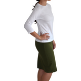 Essential Cotton T-Shirt - 3/4 Sleeve Modest Top