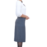 Longer 26" Cotton Spandex Pencil Skirt - Classic Modest Fit