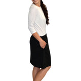 Modest Athletic Moisture-Wicking Performance Top with 3/4 Sleeves