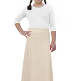 Girls' Flowing A-Line Maxi Skirt - Stretch Comfort Waistband