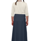 Girls' Flowing A-Line Maxi Skirt - Stretch Comfort Waistband