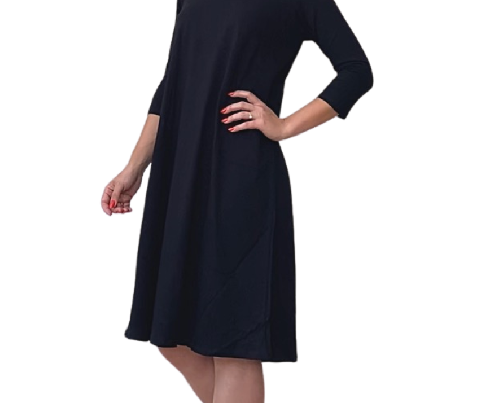 Past The Knee T-Shirt Dress - Comfortable A-Line Silhouette Kosher Casual USA Past The Knee T-Shirt Dress - Comfortable A-Line Silhouette Kosher Casual USA