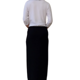 Chic Textured Ribbed Maxi Pencil Skirt - Stretch Comfort