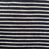 Modest Midi Pencil Skirt Below the Knee with Elastic Waist - Striped Pattern