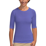 Fitted Layering Shell - Modest Round Neck with Elbow Sleeves