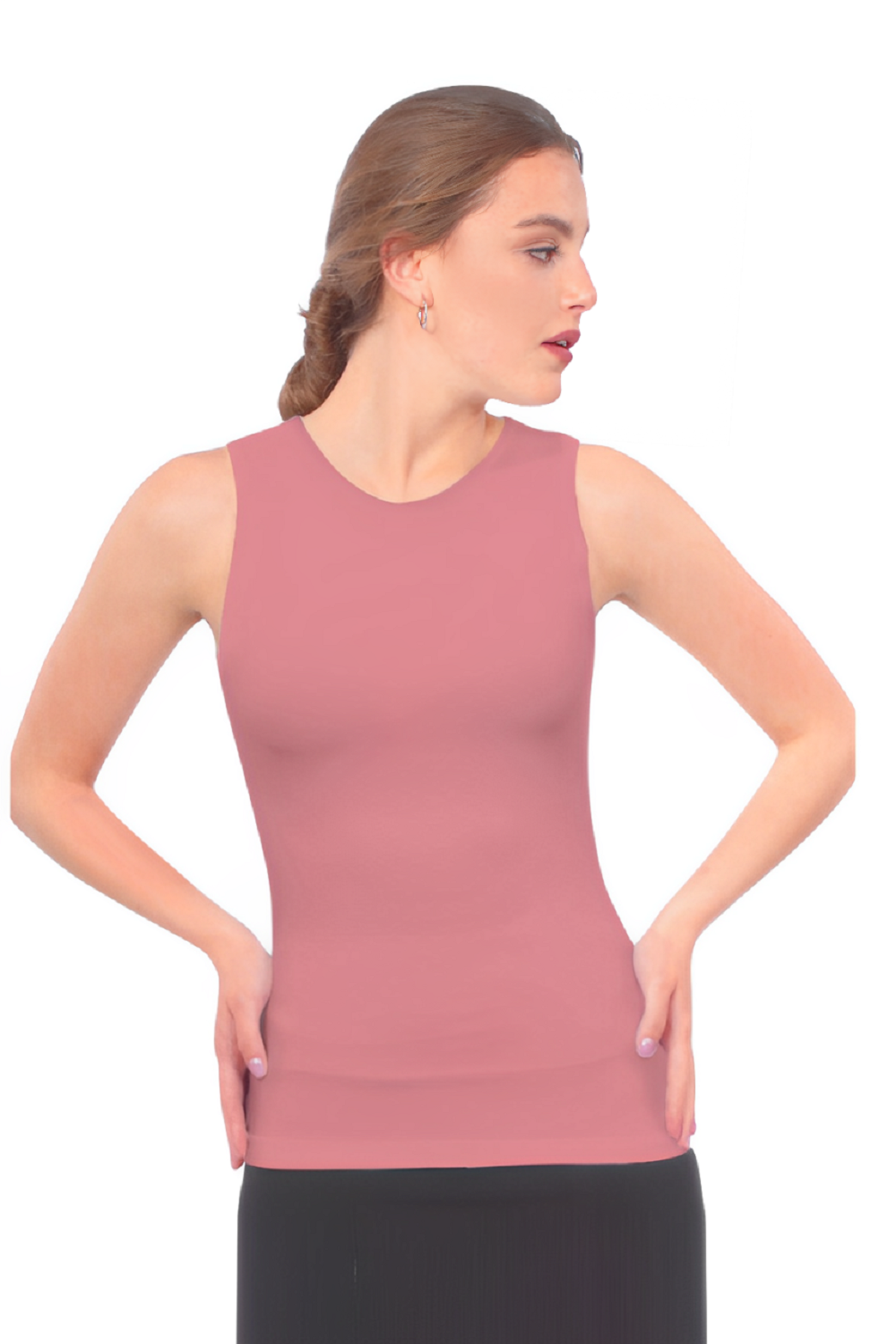 Premium Sleeveless Shell Top with Full Shoulder Coverage - Layering Tank Top