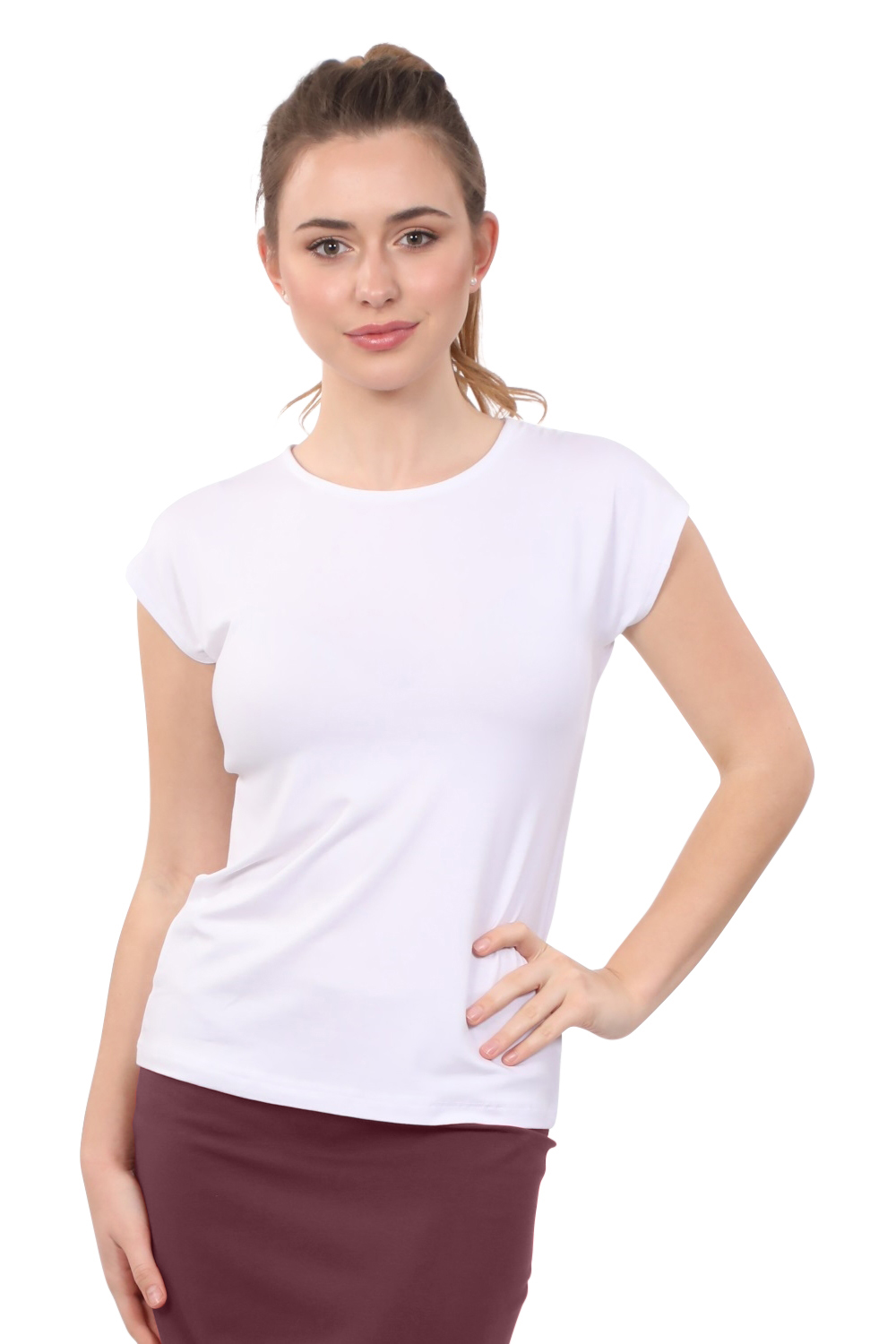 Cap Sleeve Layering Tee for Women