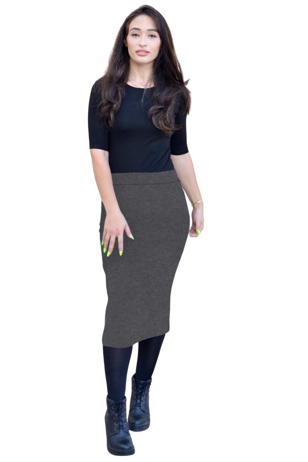 Mid-Calf Pencil Skirt - Versatile Classic