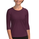 Womens 3/4 Sleeve Shell Top