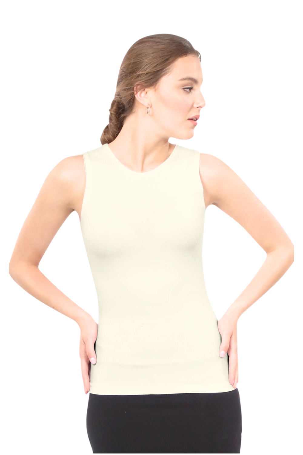 Premium Sleeveless Shell Top with Full Shoulder Coverage - Layering Tank Top