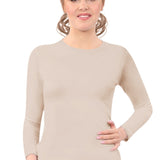 Modest Crew Neck Layering Shell - Long Sleeve Comfort Layer